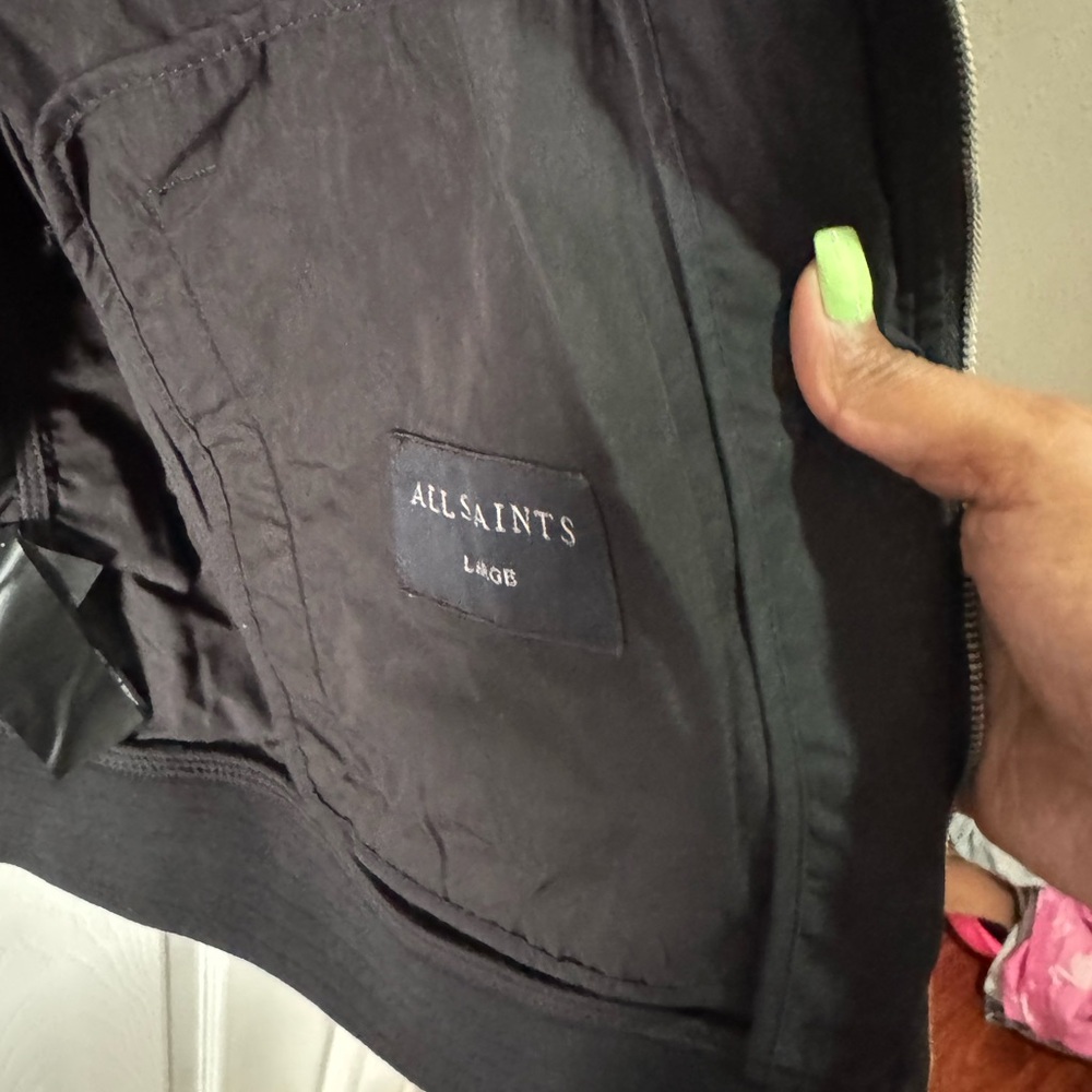 All saint Black Bomber Jacket - Picture 4 of 7